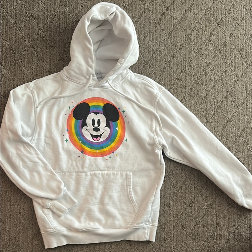 Disney White Sweatshirt with Mickey Mouse Design